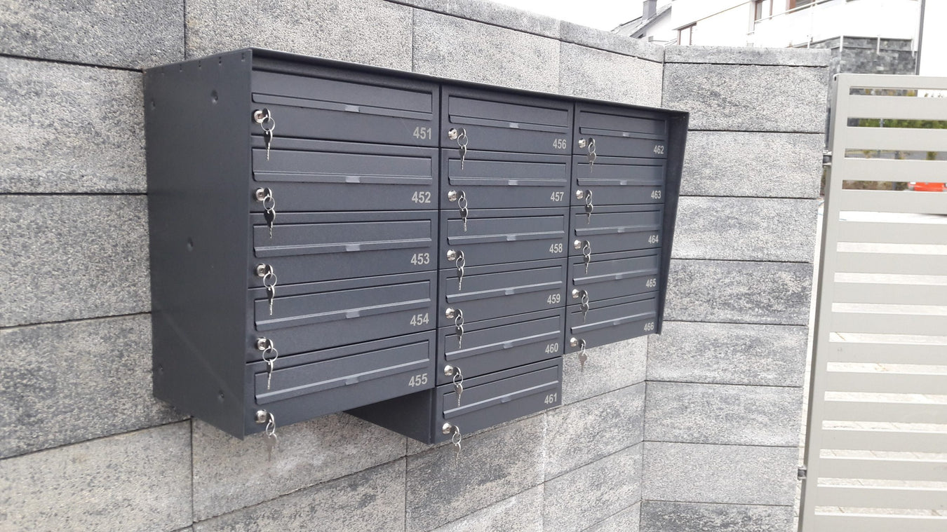 E3 Urban Easy External Wall Mounted Post Boxes