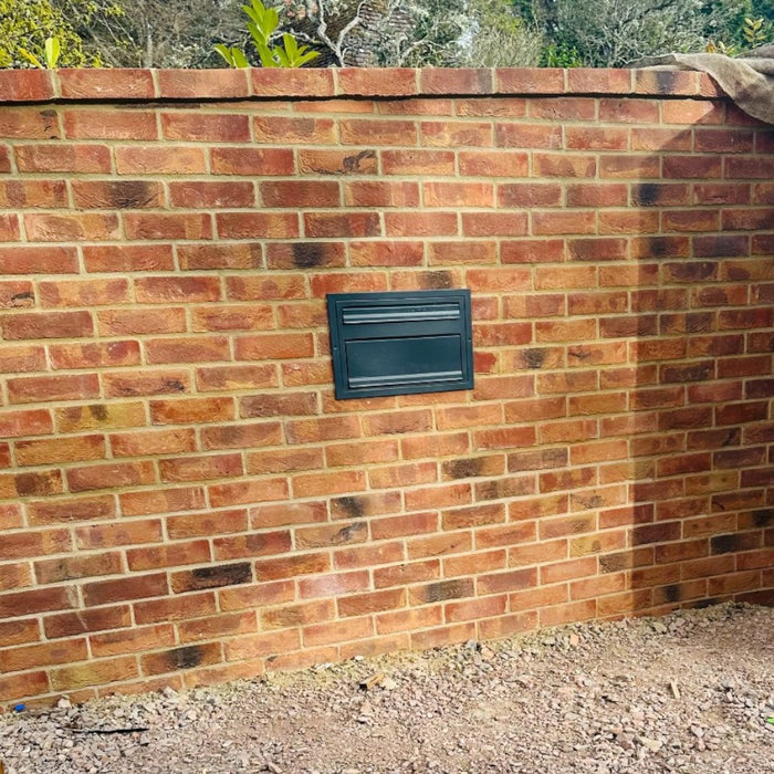 Through The Wall Parcel Delivery Box with Integrated Letterbox for Single Brick Walls Sierra