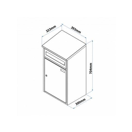 Free Standing Parcel & Post Box - Woodpecker with FR - 2 Stand - Letterbox Supermarket