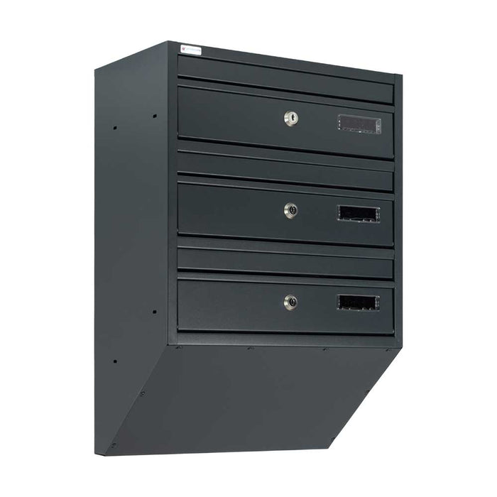 Letterboxes for Apartments Space Saving Wall Mounted E1S Urban Easy - Letterbox Supermarket