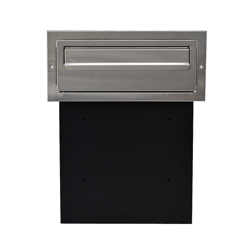 Outdoor Post Box for Gates and Fence Mounting with Stainless Steel Front Including Trim Rear Access W3-1 - Letterbox Supermarket