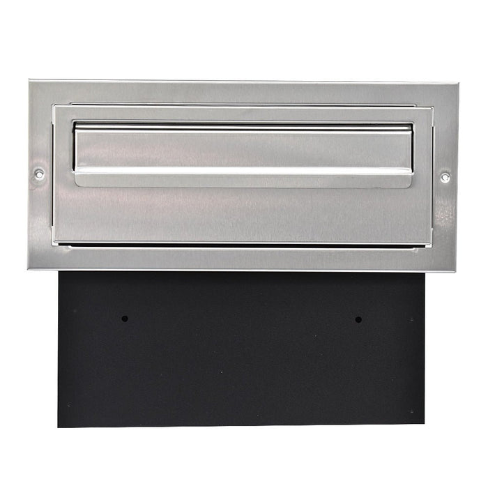 Outdoor Post Box for Gates and Fence Mounting with Stainless Steel Front Including Trim Rear Access W3-1 - Letterbox Supermarket