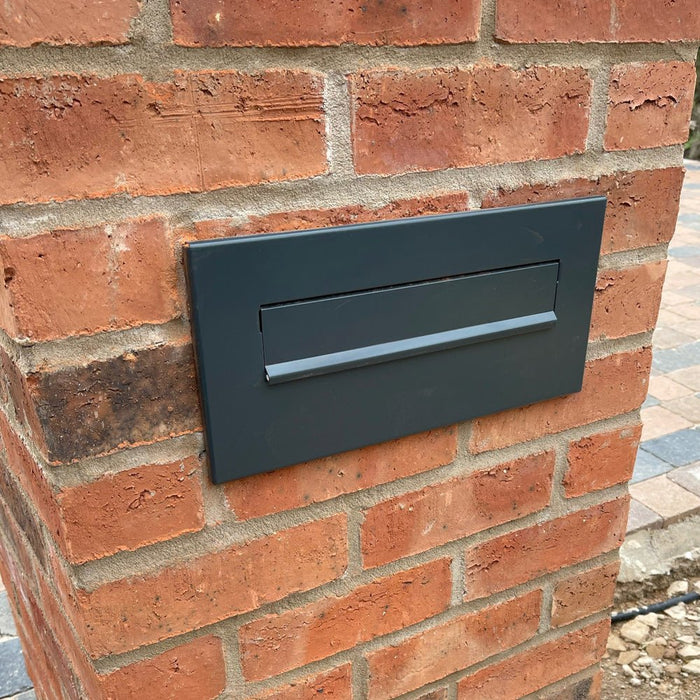 Built In Post Box Telescopic Powder Coated LDD-042 - Letterbox Supermarket