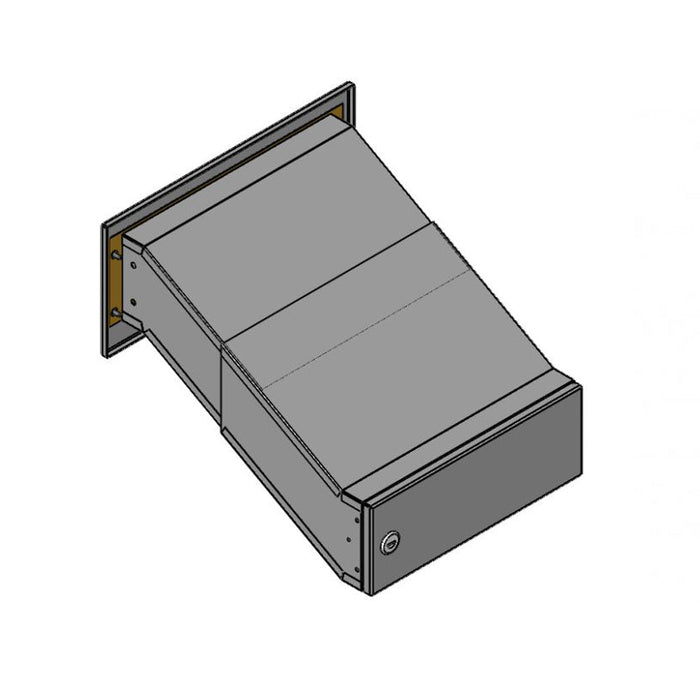Built In Post Box Telescopic Powder Coated LDD-042 - Letterbox Supermarket