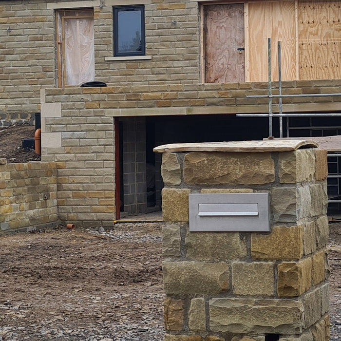 Built In Post Box Telescopic Stainless Steel LBD-042 - Letterbox Supermarket