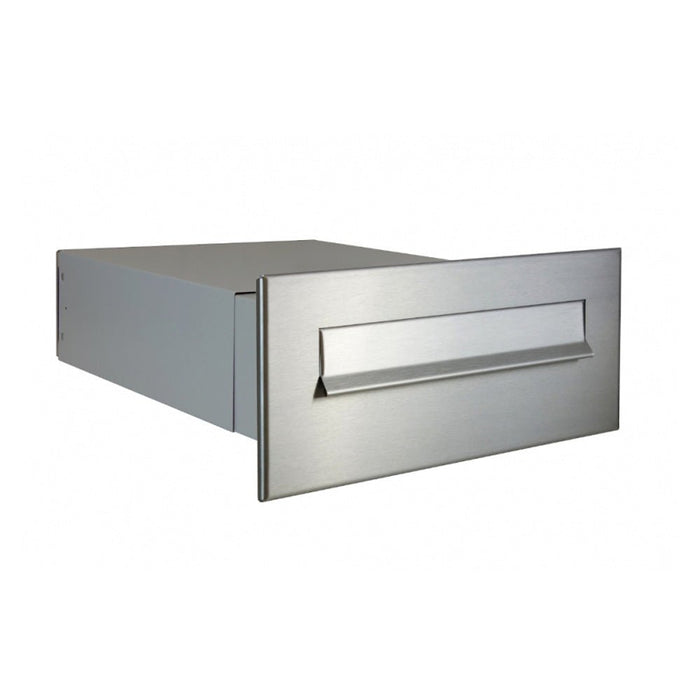 Built In Post Box Telescopic Stainless Steel LBD-042 - Letterbox Supermarket