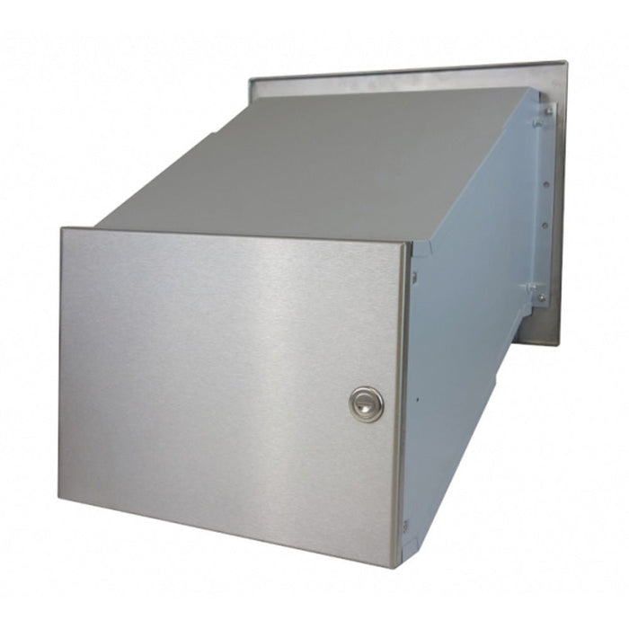 Built In Post Box Telescopic Stainless Steel LDD-241 - Letterbox Supermarket