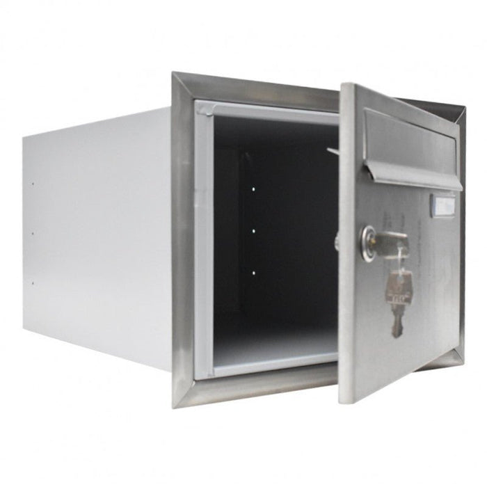 Front Access Recessed Mounted Letterbox with Stainless Steel Trim LBD-21 - Letterbox Supermarket