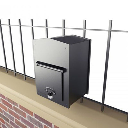 Gate Mounted Post Box with Vertical Letter Slot Chelsea Gate - Letterbox Supermarket