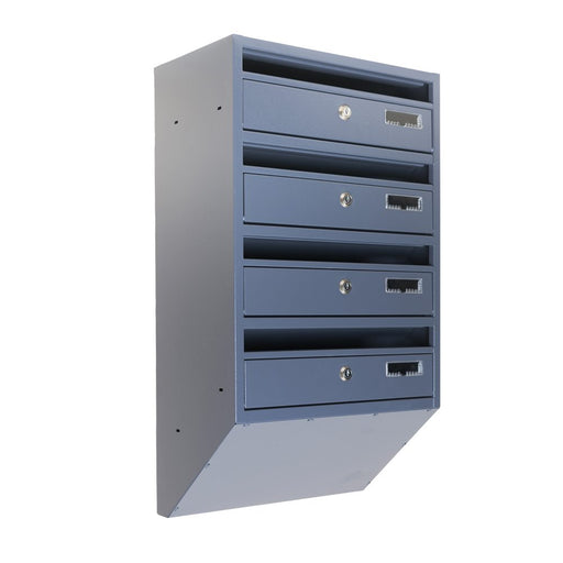 Letterboxes for Apartments Space Saving Wall Mounted E1S Urban Easy - Letterbox Supermarket