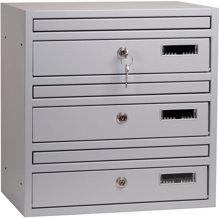 Letterboxes for Apartments Wall Mounted Light Grey RAL 7040 E1 Urban Easy - Letterbox Supermarket