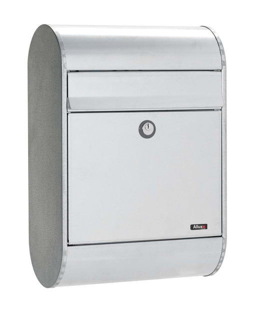 Lockable Post Box Wall Mounted Galvanised Steel Allux 5000 - Letterbox Supermarket