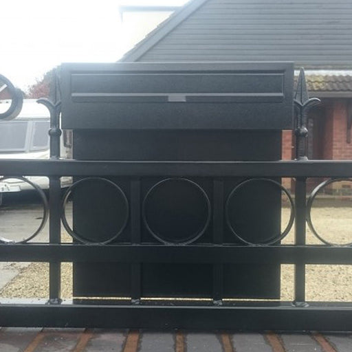 Outdoor Post Box for Gates and Fence Mounting Rear Access Lockable W3 - Letterbox Supermarket