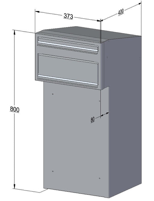 Parcel Letterbox High Capacity Lockable Sigma - Letterbox Supermarket