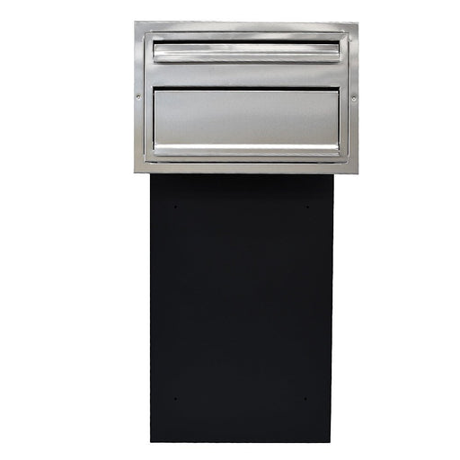 Through The Wall Parcel Box Stainless Steel Front with Integrated Letterbox for Single Brick Walls Sierra - Letterbox Supermarket