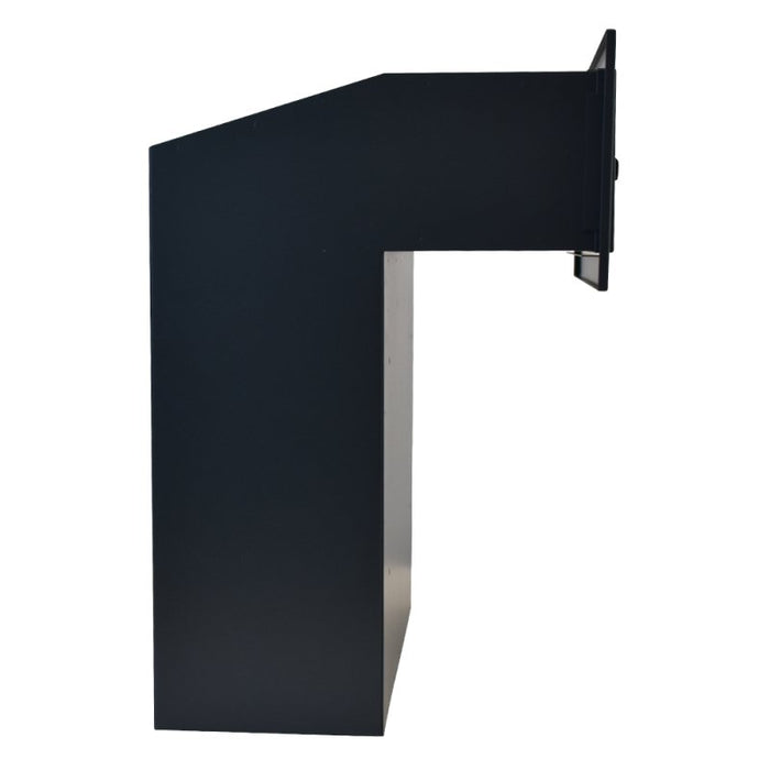 Through Wall Letter Chute Galvanised Steel Lockable W3-4 XL - Letterbox Supermarket