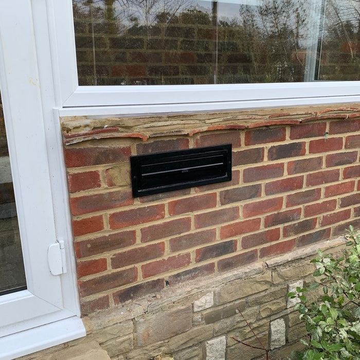 Through Wall Letter Chute Galvanised Steel Lockable W3-4 XL - Letterbox Supermarket