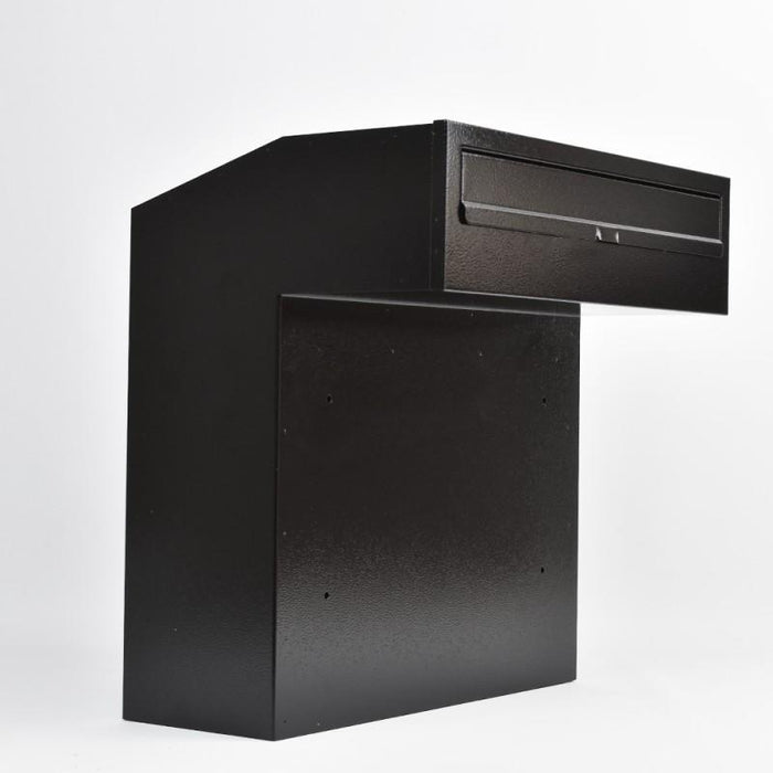 Through Wall Letter Chute Galvanised Steel Lockable W3-4 XL - Letterbox Supermarket