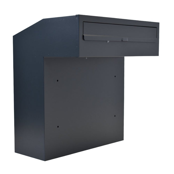 Through Wall Letter Chute Galvanised Steel Lockable W3-4 XL - Letterbox Supermarket