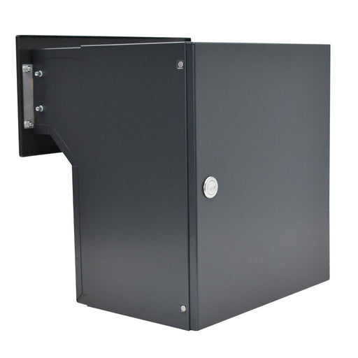 Through Wall Letter Chute Telescopic Dark Grey LFD-042 - Letterbox Supermarket