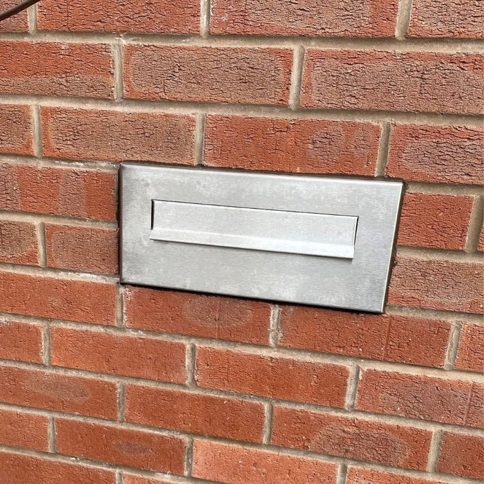 Through Wall Letter Chute Telescopic Stainless Steel LFD-041 - Letterbox Supermarket