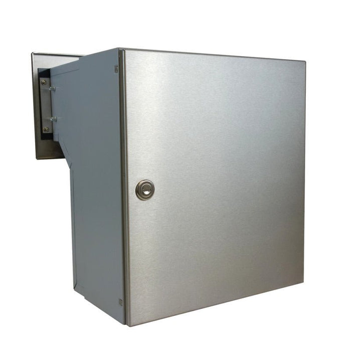 Through Wall Letter Chute Telescopic Stainless Steel LFD-041 - Letterbox Supermarket