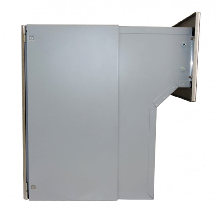 Through Wall Letter Chute Telescopic Stainless Steel LFD-042 - Letterbox Supermarket