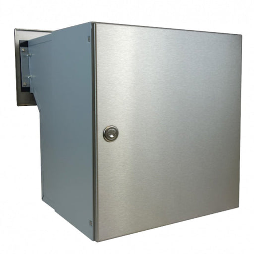 Through Wall Letter Chute Telescopic Stainless Steel LFD-042 - Letterbox Supermarket