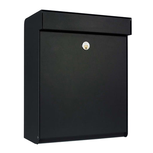 Wall Mounted Post Box Lockable Galvanised Steel Allux Grundform Villa - Letterbox Supermarket