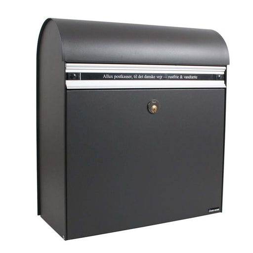 Wall Mounted Post Box Lockable Galvanised Steel Allux KS200 - Letterbox Supermarket