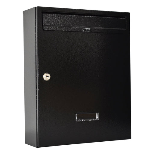 Wall Mounted Post Box Lockable Galvanised Steel W5 Urban Easy - Letterbox Supermarket