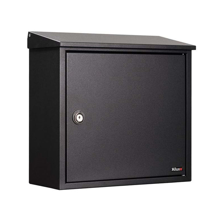 Wall Mounted Post Box Lockable Powder Coated Allux 400 - Letterbox Supermarket