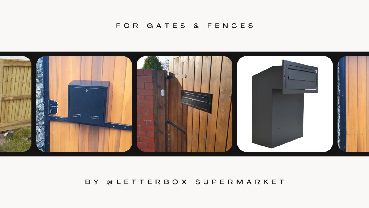 Outdoor Post Boxes For Gates & Fences - Letterbox Supermarket