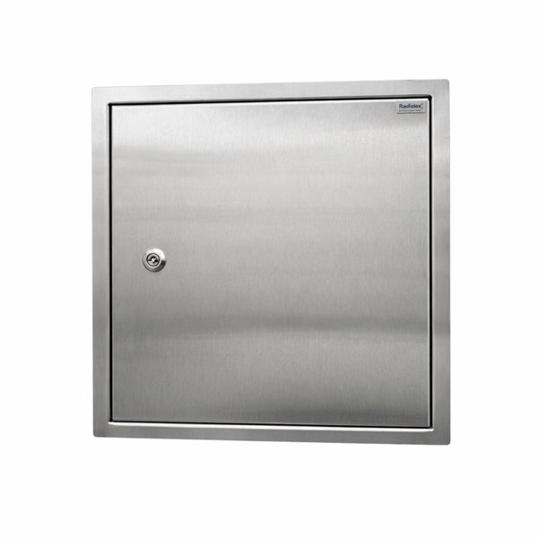 316L Lockable Stainless Steel Inspection Door Insulated Armaflex 19mm - Brushed Steel Finish