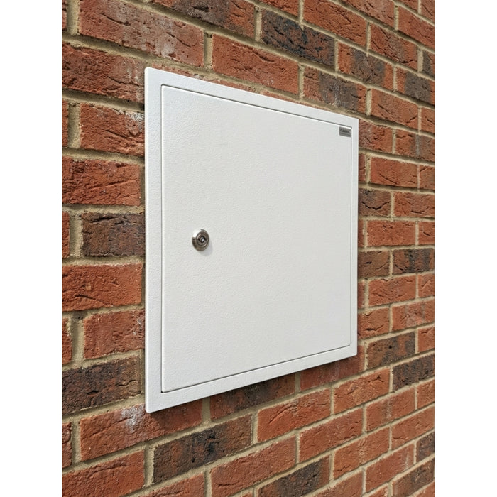 316L Lockable Stainless Steel Inspection Door Insulated Armaflex 19mm - White