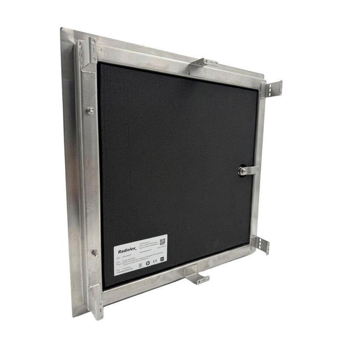 316L Lockable Stainless Steel Inspection Door Insulated Armaflex 19mm - Brushed Steel Finish