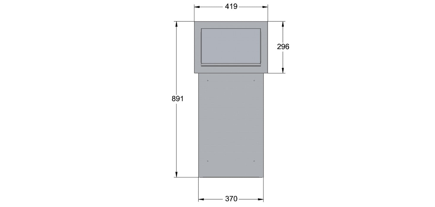 Sigma Paco VE2 - Rear Access Parcel Box for Gates and Fences