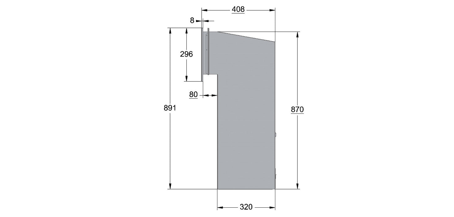 Sigma Paco VE2 - Rear Access Parcel Box for Gates and Fences