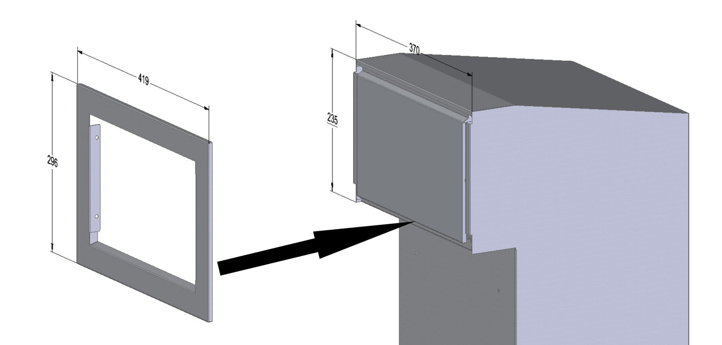 Sigma Paco VE2 - Rear Access Parcel Box for Gates and Fences