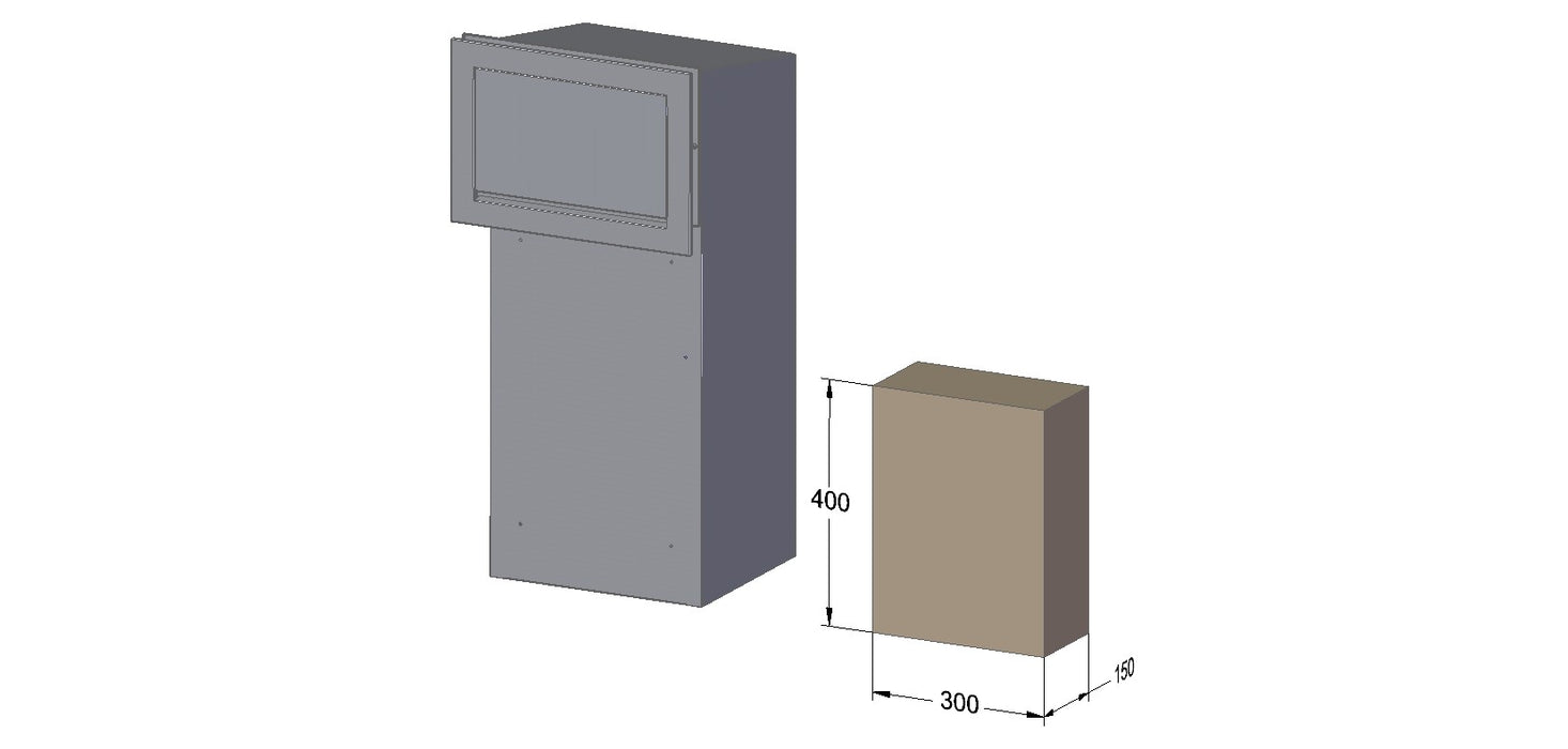 Sigma Paco VE2 - Rear Access Parcel Box for Gates and Fences