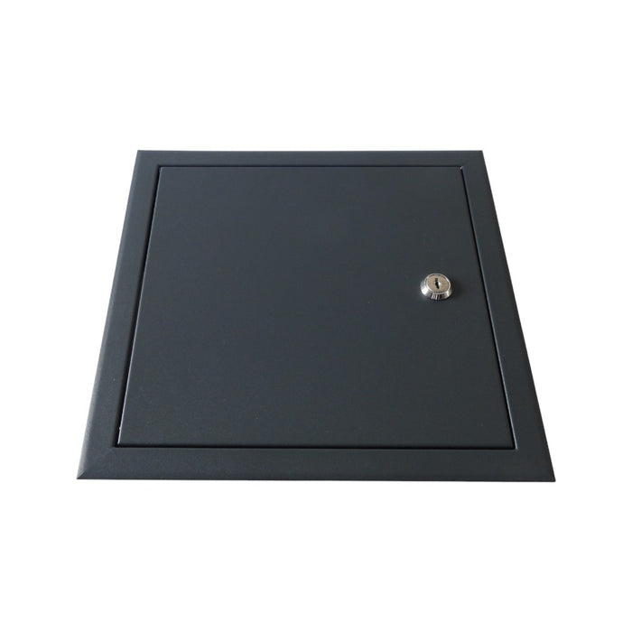 Lockable Metal Access Panel Inspection Hatch - Anthracite Grey - 300x300mm