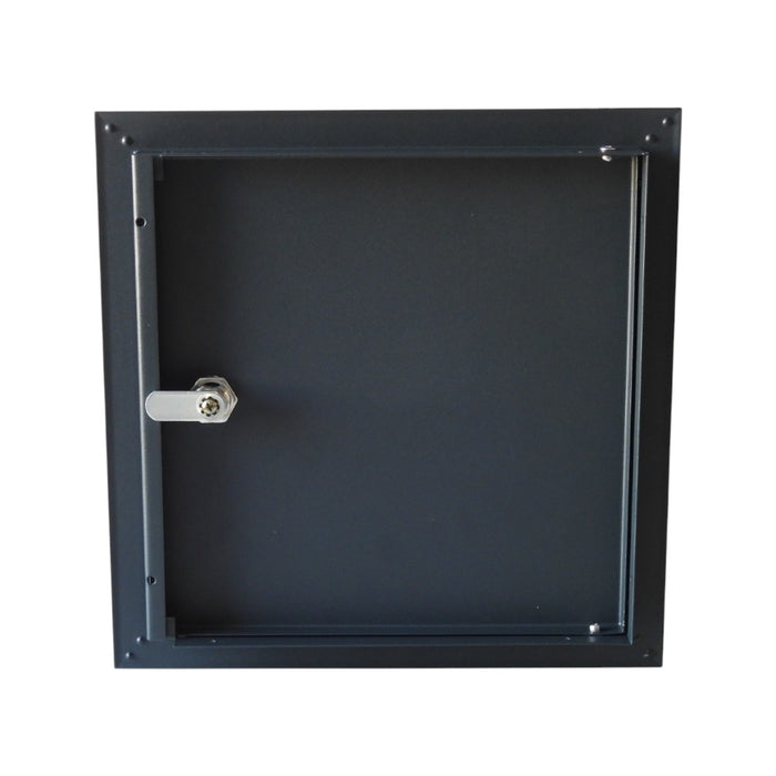 Lockable Metal Access Panel Inspection Hatch - Anthracite Grey - 300x300mm