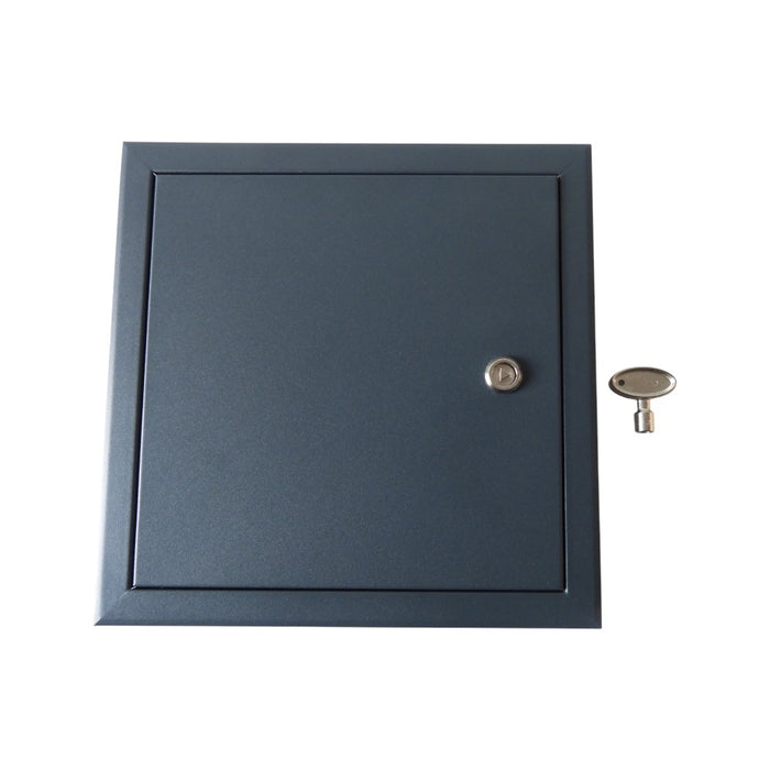 Steel Maintenance Access Panel Door with Triangle Lock - Anthracite Grey - All Sizes