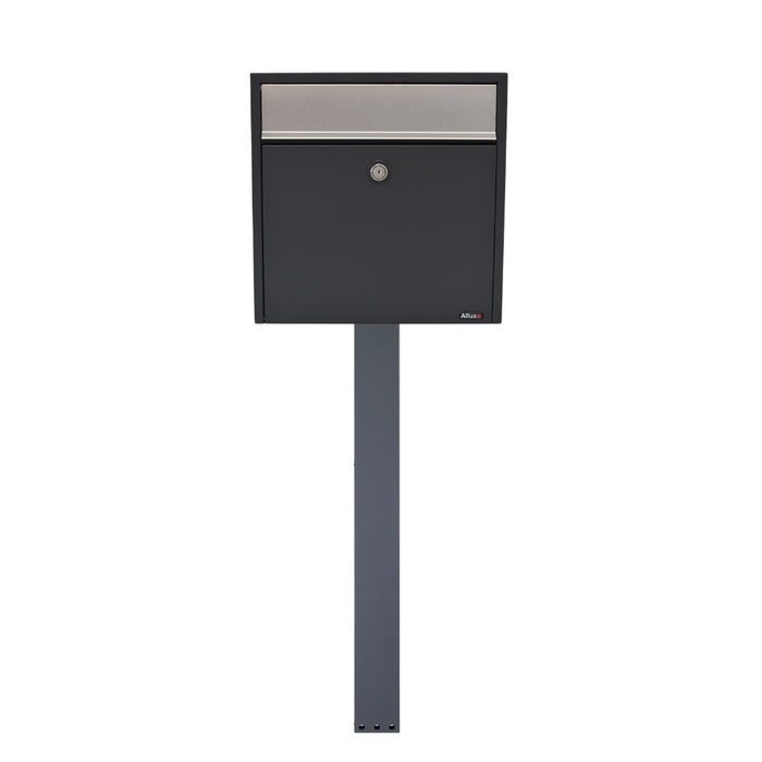 Free Standing Post Box Lockable Powder Coated - Allux 250