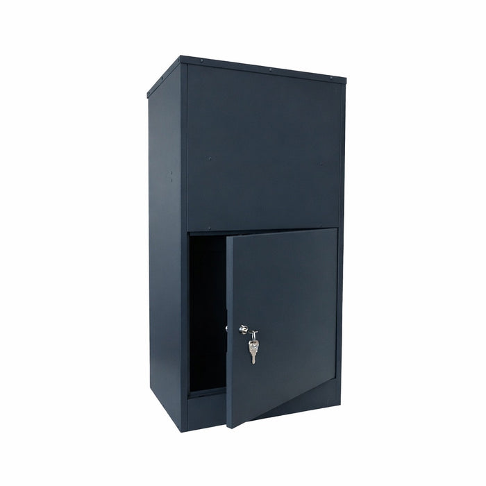 Built-In Parcel Drop Box – Buzzard TH Rear Access Recess-Mounted – Standard Lock – with Trim