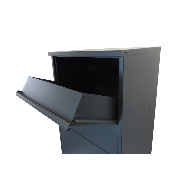 Built-In Parcel Drop Box – Buzzard TH Rear Access Recess-Mounted – Combination Lock – with Trim
