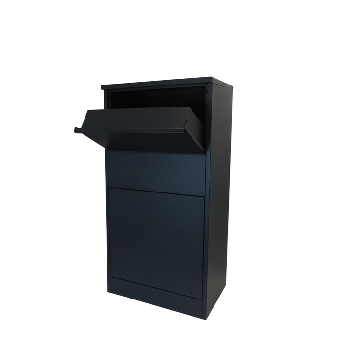 Built-In Parcel Drop Box – Buzzard TH Rear Access Recess-Mounted – Combination Lock – with Trim
