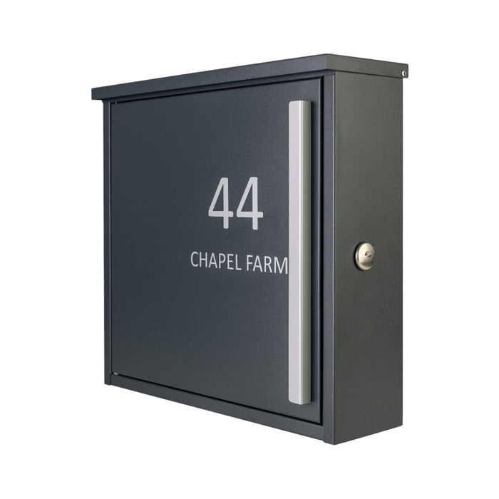 Modern External Lockable Free Standing Letterbox - Jackdaw