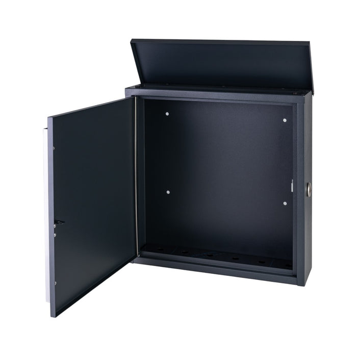 Modern External Lockable Free Standing Letterbox - Jackdaw
