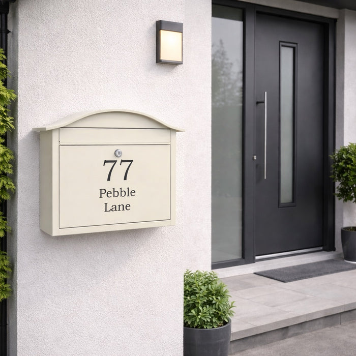 Wall Mounted Letterbox Lockable Outdoor Partridge